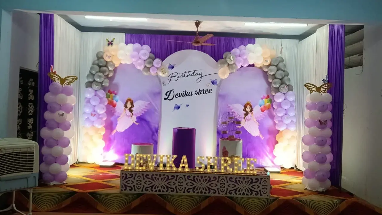 Birthday stage decoration