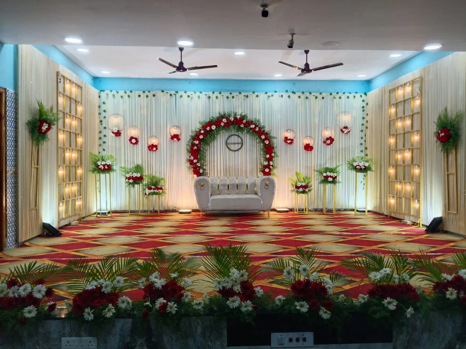 Birthday stage decoration in vallioor